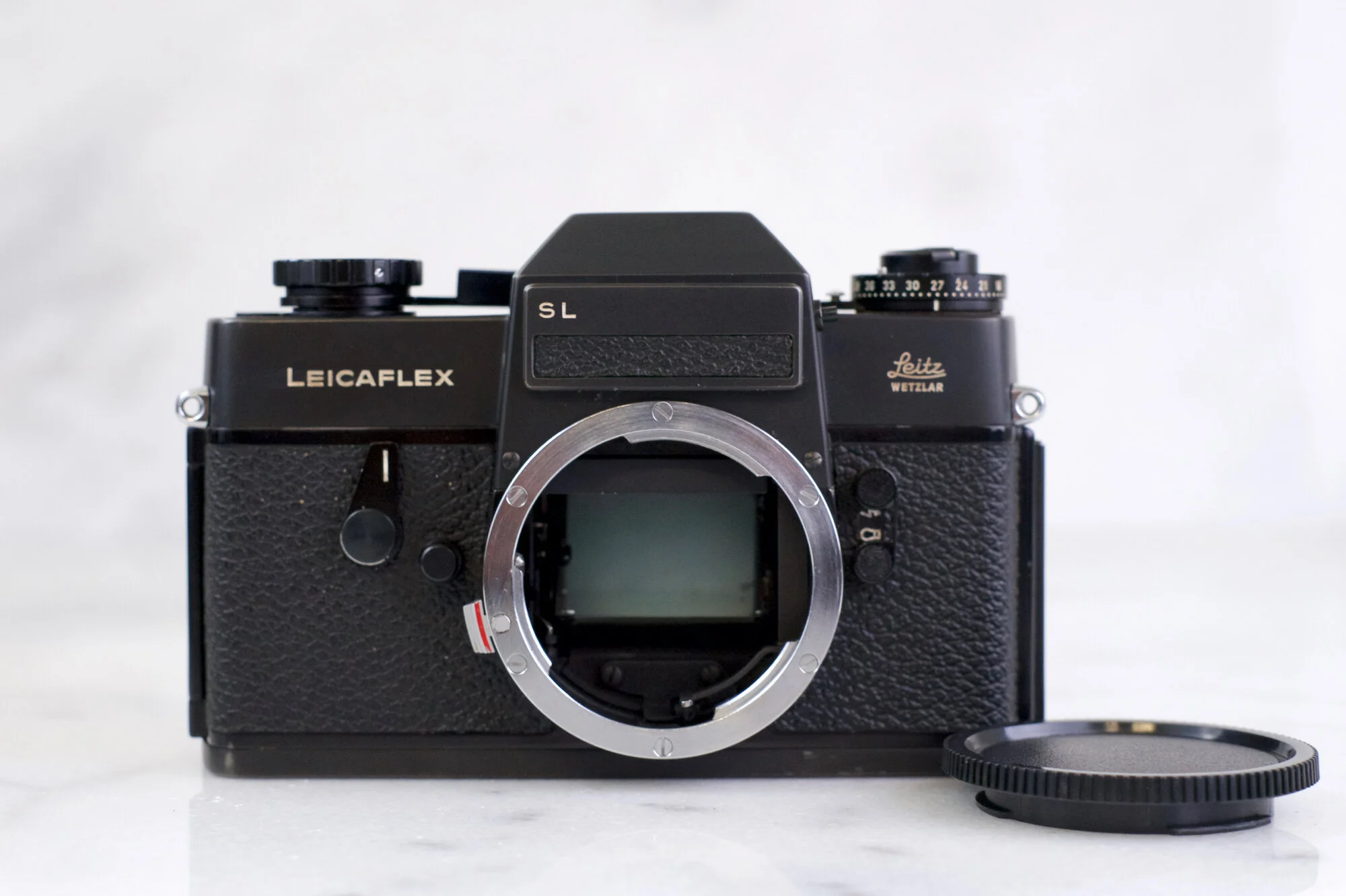 Leicaflex SL 35mm Film SLR Camera - Black, Fully Functional — F
